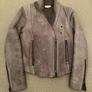 Gently used helmet lang lamb shearling jacket purchased at Helmut Lang in NYC